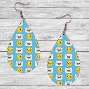 Adventure Time Earrings: Hypoallergenic